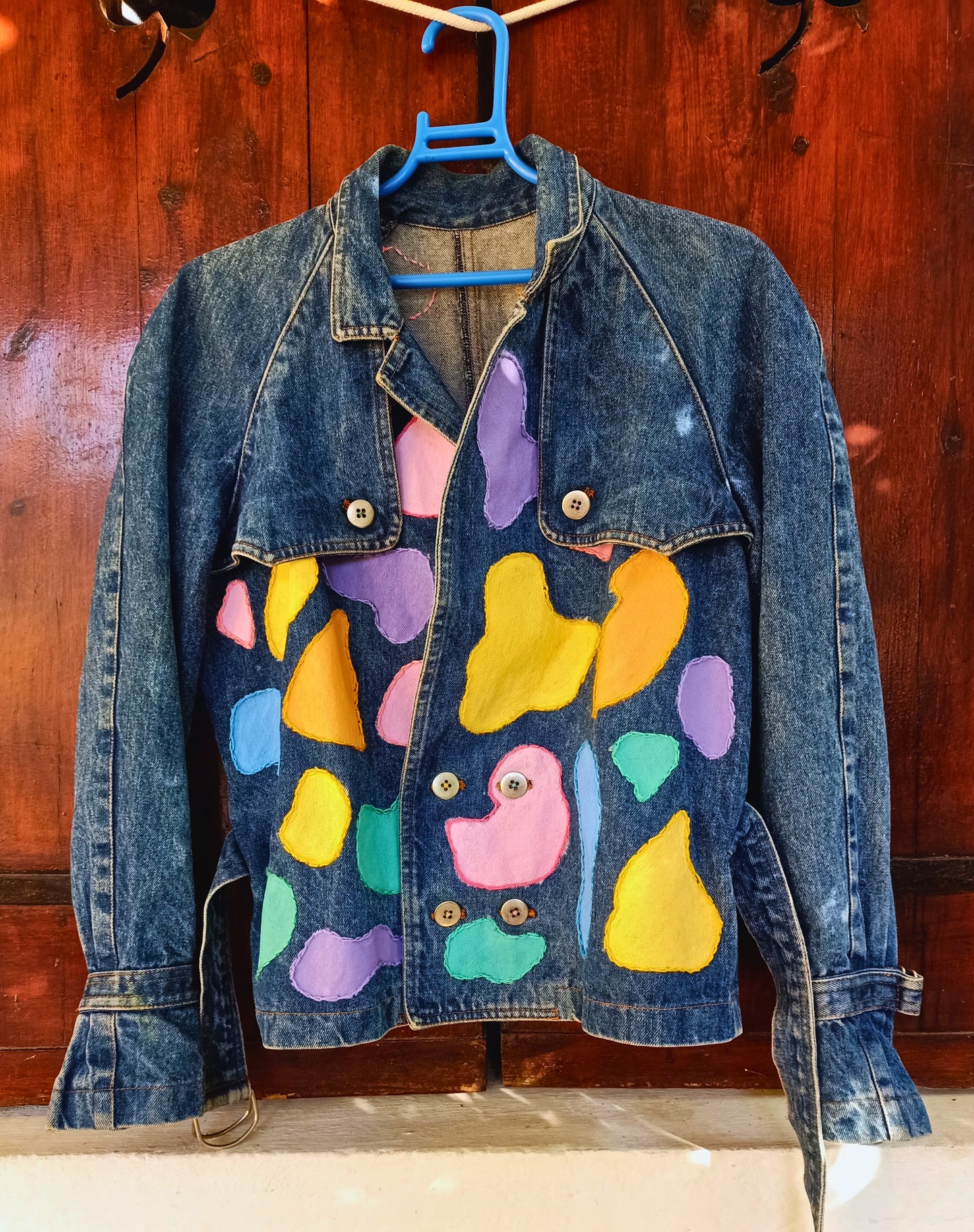 CHAQUETA MOTEADO DE COLORES