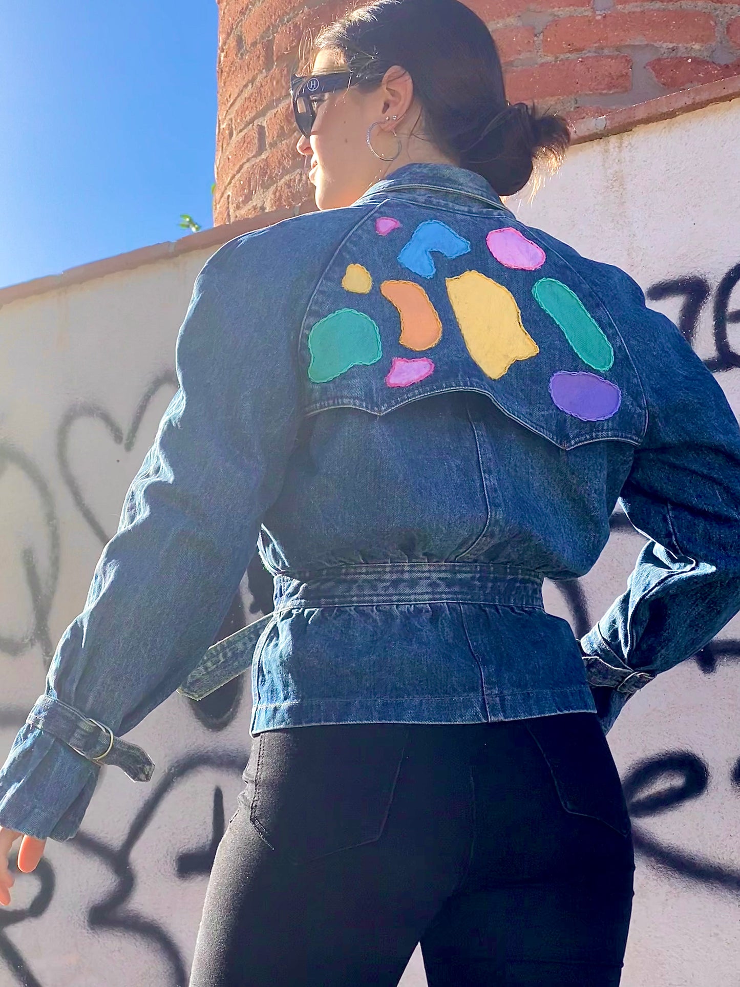 CHAQUETA MOTEADO DE COLORES